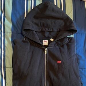 Levi's Black Zip Up Sweater